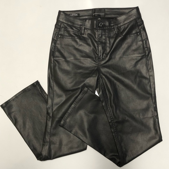 WHBM high rise kick flare coated jeans size 0 - Picture 13 of 13